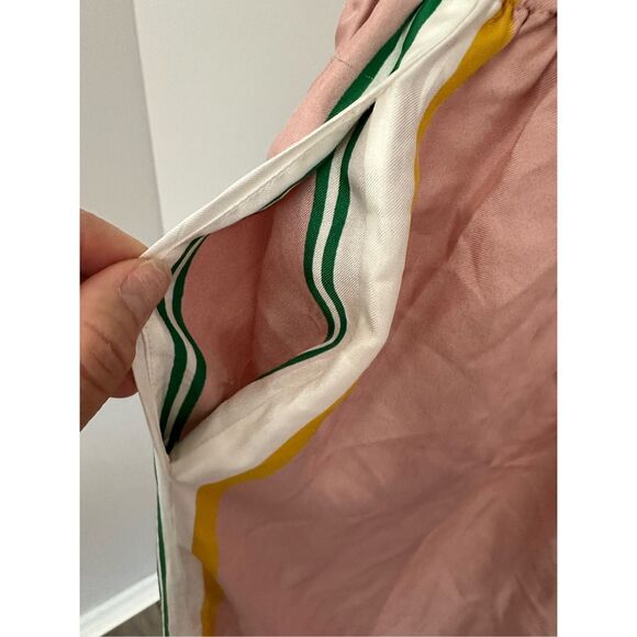 NWT Casablanca Side Stripe Ombre Effect Silk Wide Leg Pants in Pink Size 42 $106 - Picture 10 of 11